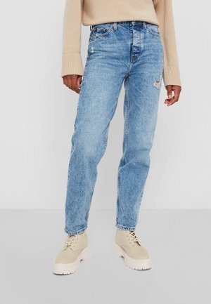 Straight leg jeans - stone blue denim