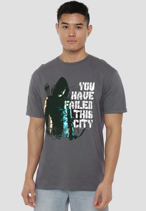 Cotton Soul, ARROW YOU HAVE FAILED - Print T-shirt - anthracite