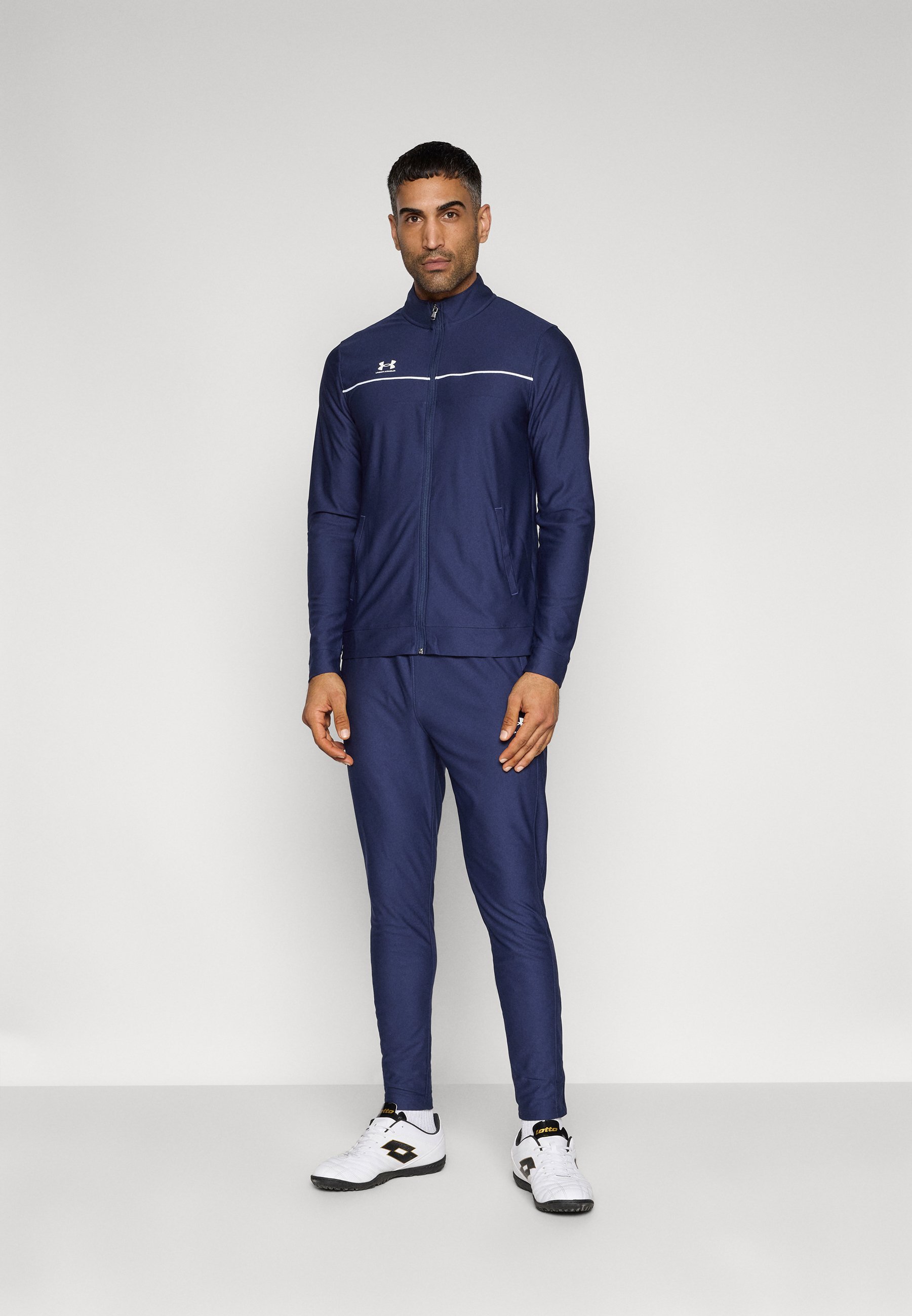 ウォームアップウェア Under Armour NAVY Under Armour CHALLENGER - Tracksuit - midnight navy/white/dark