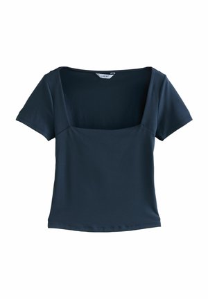 REGULAR FIT - SQUARE NECK SHORT SLEEVE - T-shirt basic - navy