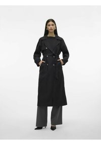 Vero Moda - Trenchcoat - black Miniaturebillede 1