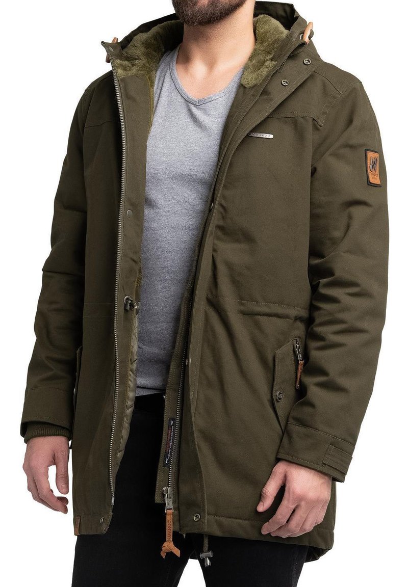 Navahoo MANAKA - Vinterkåpe / -frakk - grün