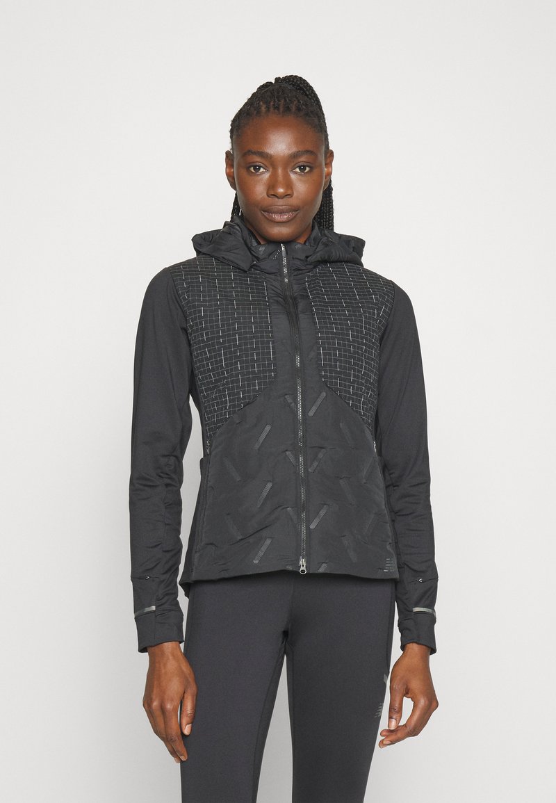 New Balance IMPACT RUN LUMINOUS HEAT JACKET Running jacket black