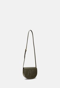Lauren Ralph Lauren LEATHER MEDIUM WITLEY CROSSBODY - Soma ar siksnu pāri ķermenim - dark olive