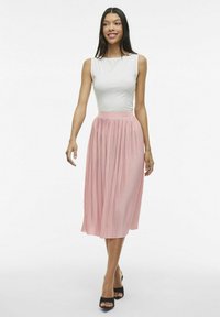 VILA MIDI - Áčková sukně - misty rose