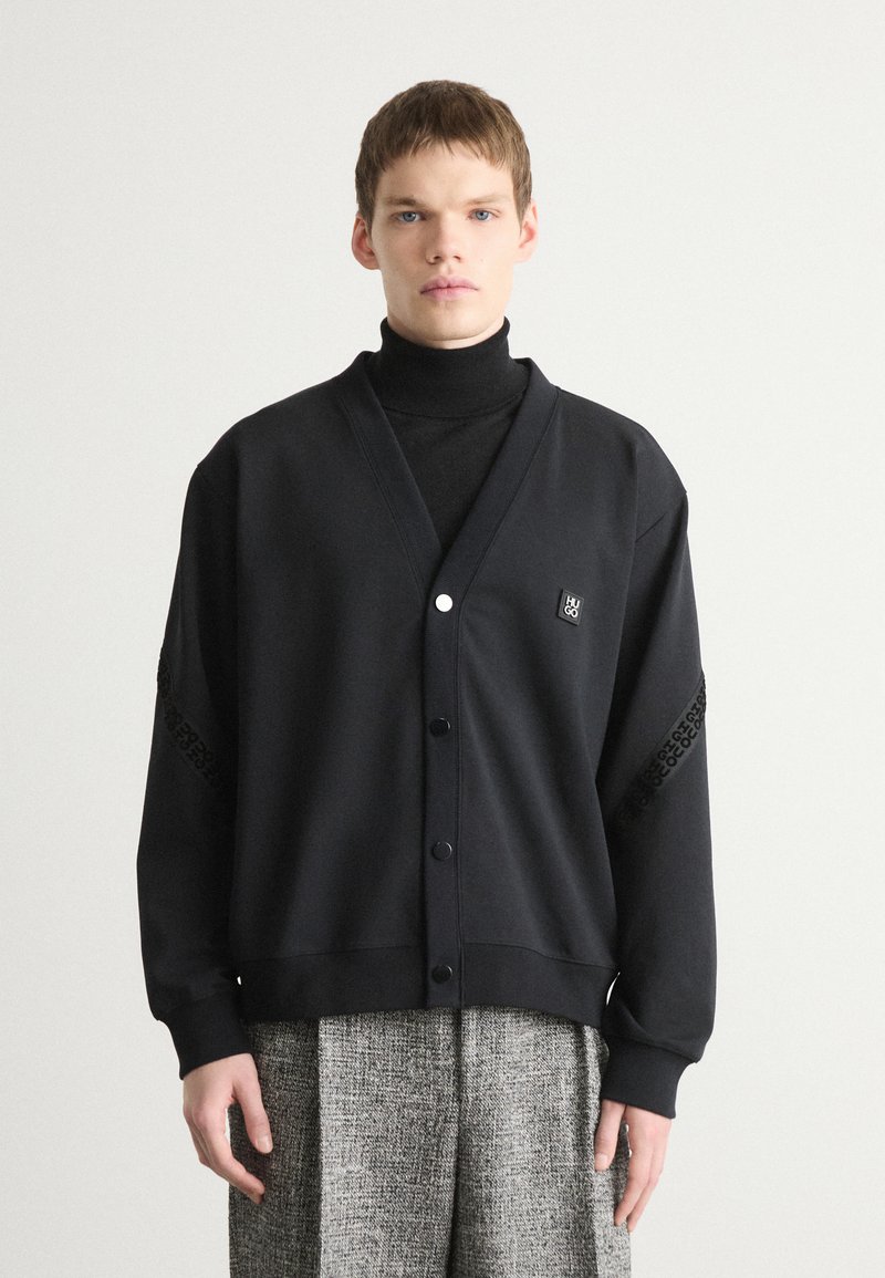 HUGO DEQUILOS - Zip-up sweatshirt - black