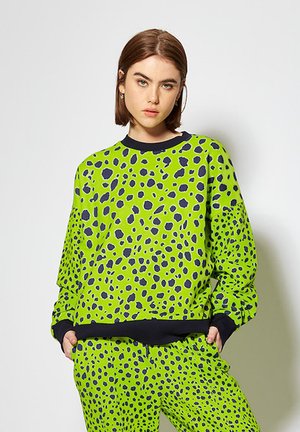 VIVID CHEETAH PRINT - Sweatshirt - green