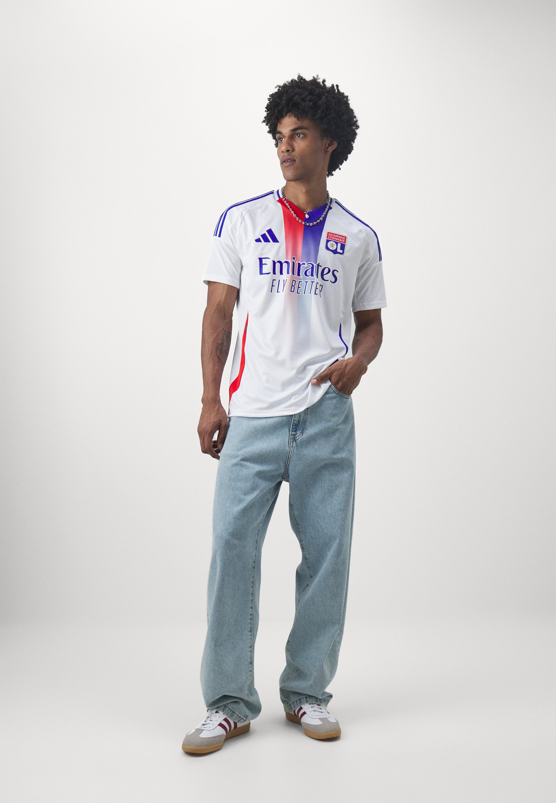 adidas Performance OLYMPIQUE LYON HOME JERSEY - Club wear - white