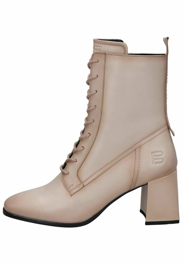 Schnürstiefelette - beige