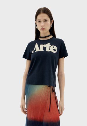 Thinking Mu ARTE - T-shirt imprimé - midnight blue