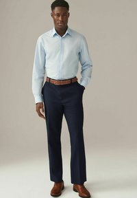 Next REGULAR FIT CHECK - Nadrágok - navy blue puppytooth