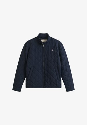 GANT QUILTED WINDCHEATER - Lengva striukė - evening blue