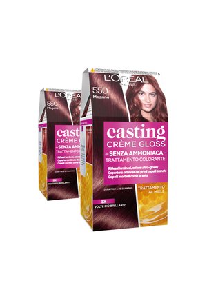 L'ORÉAL PARIS TINTA CAPELLI CASTING CREME GLOSS TINTA CAPELLI SENZA AMMONIACA PER UNA FRAGRANZA PIACEVOLE - 2 PACK - Tinte capelli - mogano
