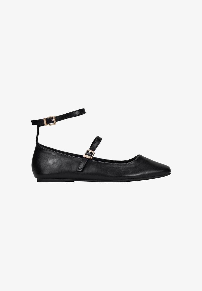 Bosanova Ballerine con cinturino - black