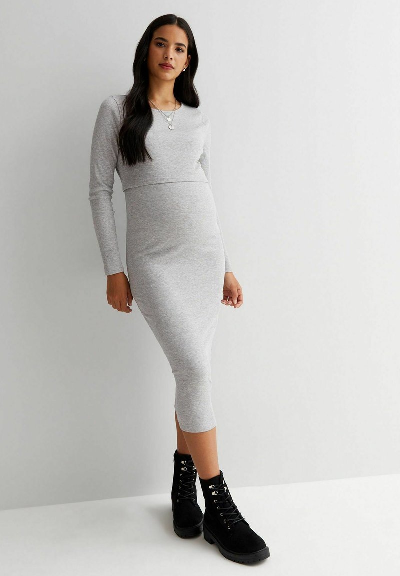 New Look Maternity MATERNITY JERSEY DRESS Jerseykleid grey marl