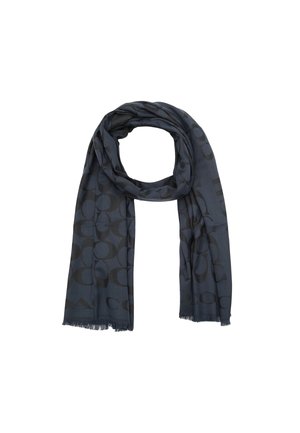 SIGNATURE BORDER STOLE - Scarf - navy