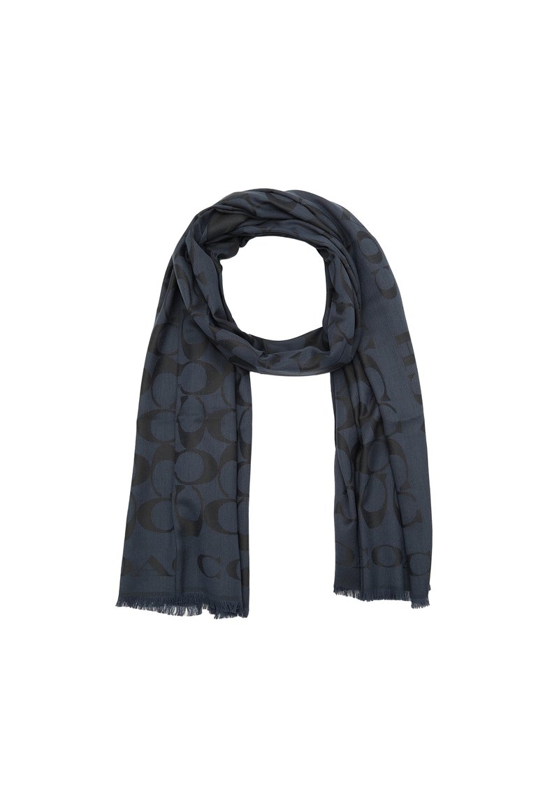 COACH SIGNATURE BORDER STOLE - Sjal / Tørklæder - navy