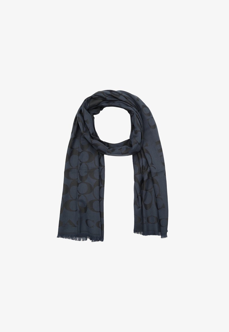 COACH SIGNATURE BORDER STOLE - Sjal / Tørklæder - navy
