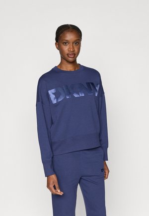 TRANSFER JUMBO LOGO BLOUSON SLEEVE  - Sweatshirt - peacoat