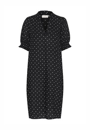 Kaffe, KABEATHE SHORT SLEEVE - Denné šaty - black chalk dot