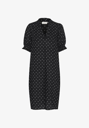 Kaffe, KABEATHE SHORT SLEEVE - Vestido informal - black chalk dot