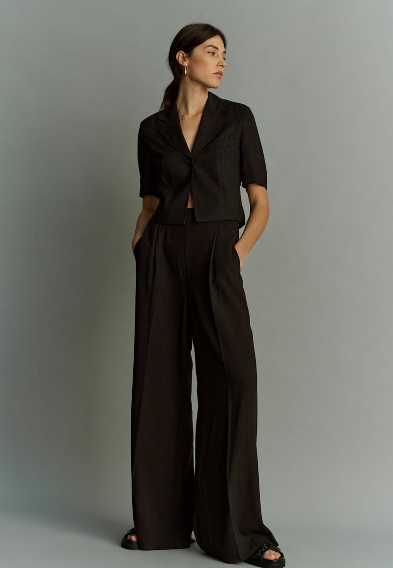Next WIDE LEG  - Nohavice - black