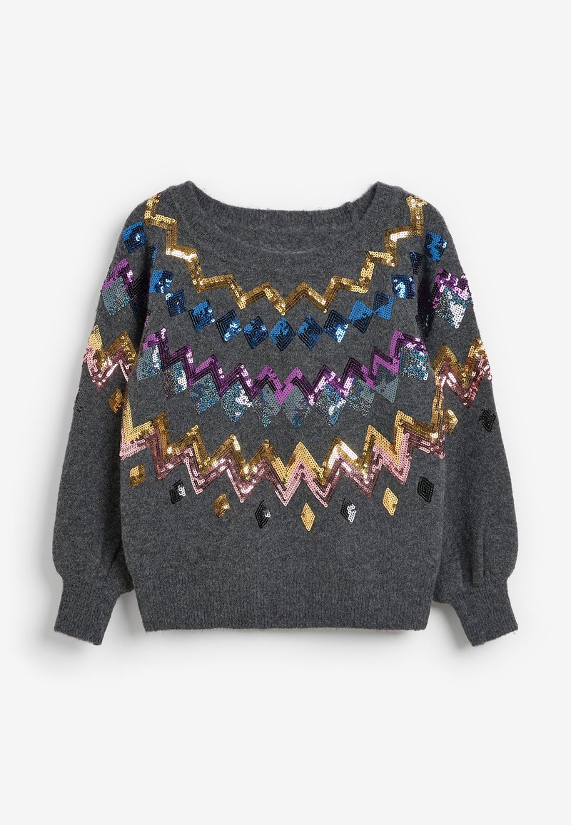 Damen Strickjacken | Next CHRISTMAS Strickpullover grey/grau - KO08115 Damen Strickjacken | Next CHRISTMAS Strickpullover grey/grau - KO08115