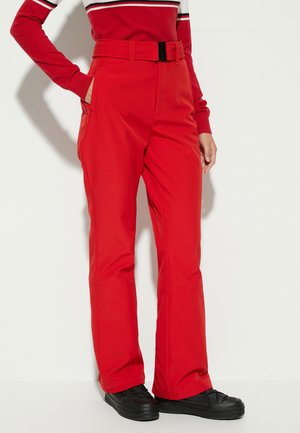 HIGH RISE POCKET DETAIL - Pantalones - red