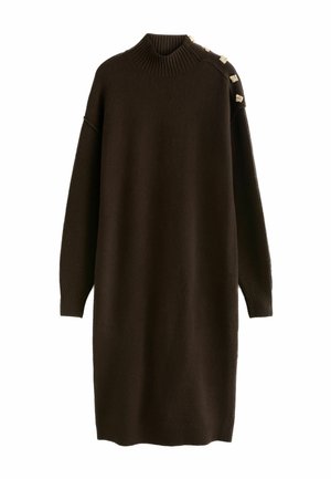 Strickkleid - chocolate brown