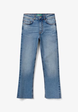 United Colors of Benetton, CROPPED - Jean flare - blue