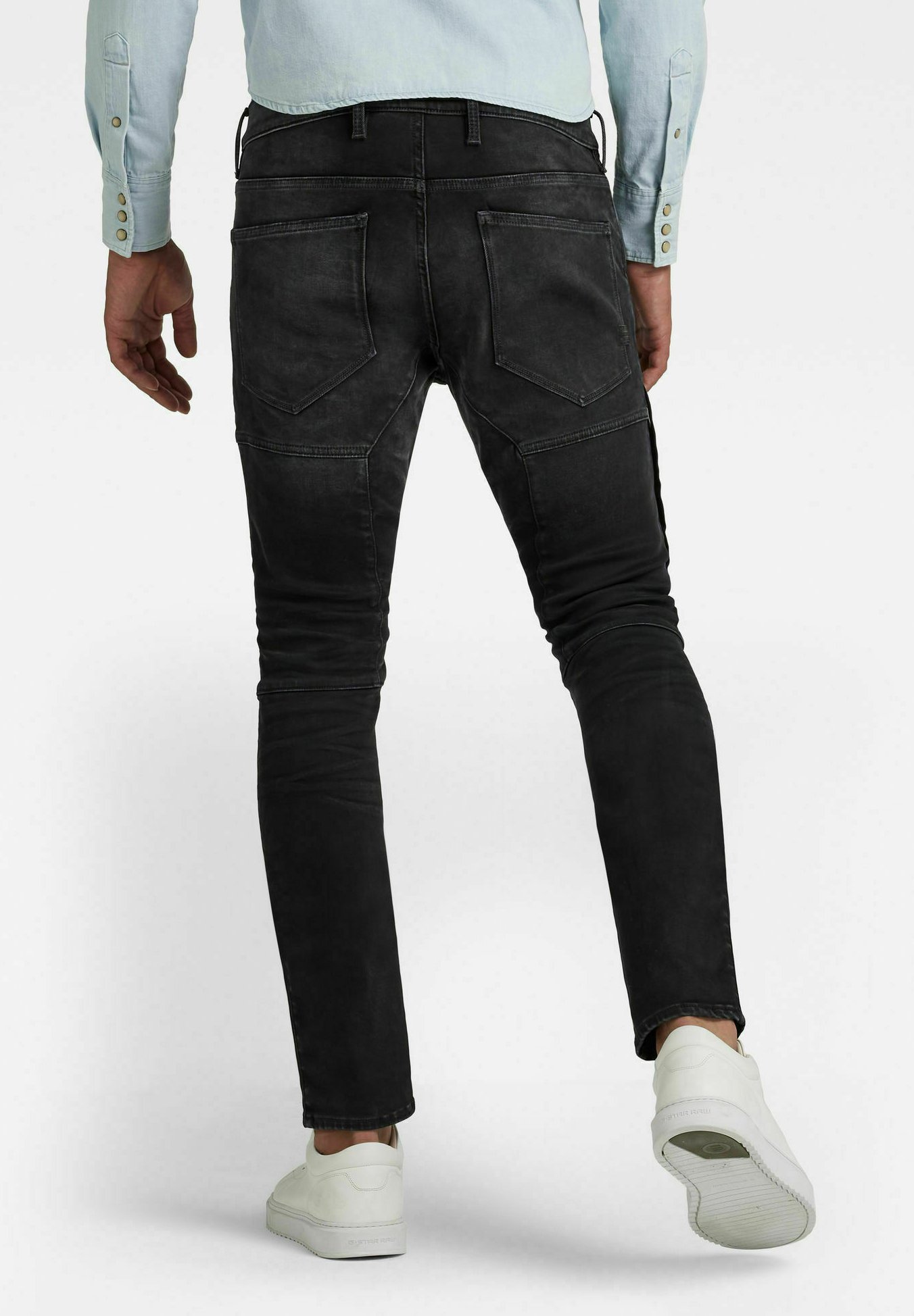 G-Star RACKAM 3D SKINNY - Jeans Skinny Fit - worn in black onyx/grigio -  Zalando.it