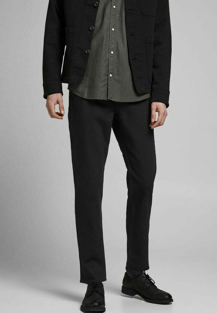 Herren Skinny Fit | Jack & Jones CLARK ORIGINAL CJ Jeans Slim Fit black denim - AE12069 Herren Skinny Fit | Jack & Jones CLARK ORIGINAL CJ Jeans Slim Fit black denim - AE12069