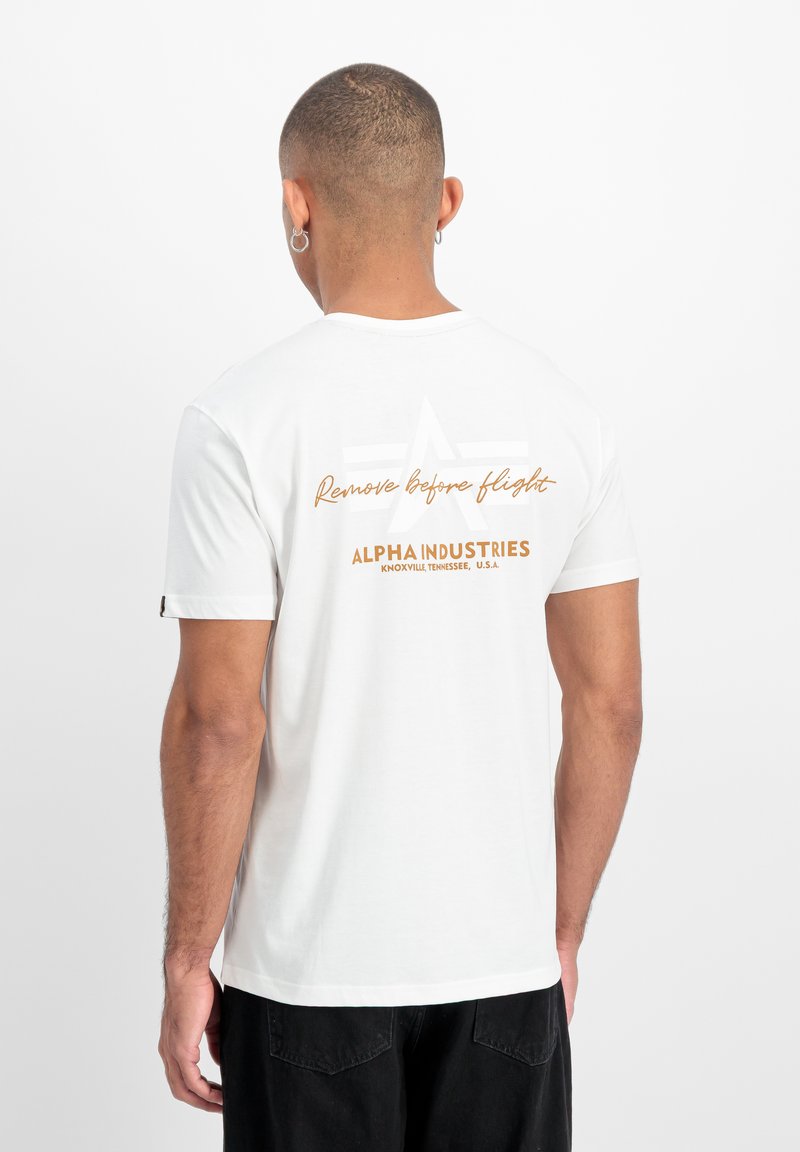 Alpha Industries TONAL LOGO - T-shirt con stampa - white/bianco ...