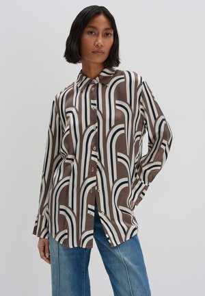 ZEYTON - Button-down blouse - soft mocha