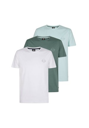 Petrol Industries, PETROL INDUSTRIES T-SHIRT KURZARMSHIRT 3 PACK - T-shirts print - grün