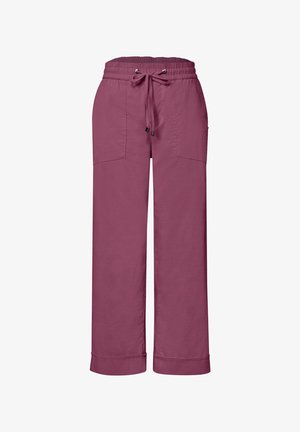 Street One, STRAIGHT LEG HOSE IM CASUAL FIT MIT TURN-UP - Pantaloni - dark clouded blush