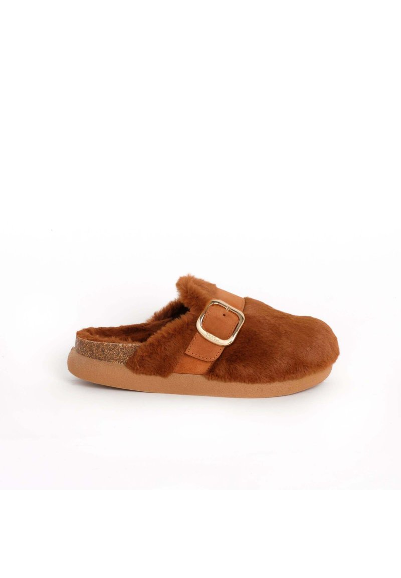 Scholl Pantoffels bruin