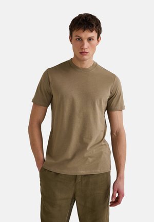 COL ROND MANCHES COURTES - T-shirt basique - lichen