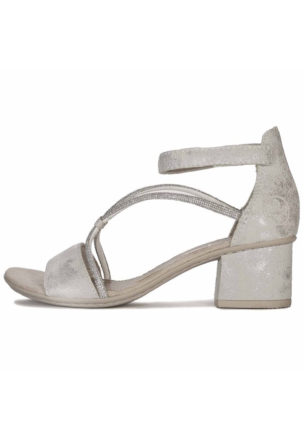 Schaftsandale - silver