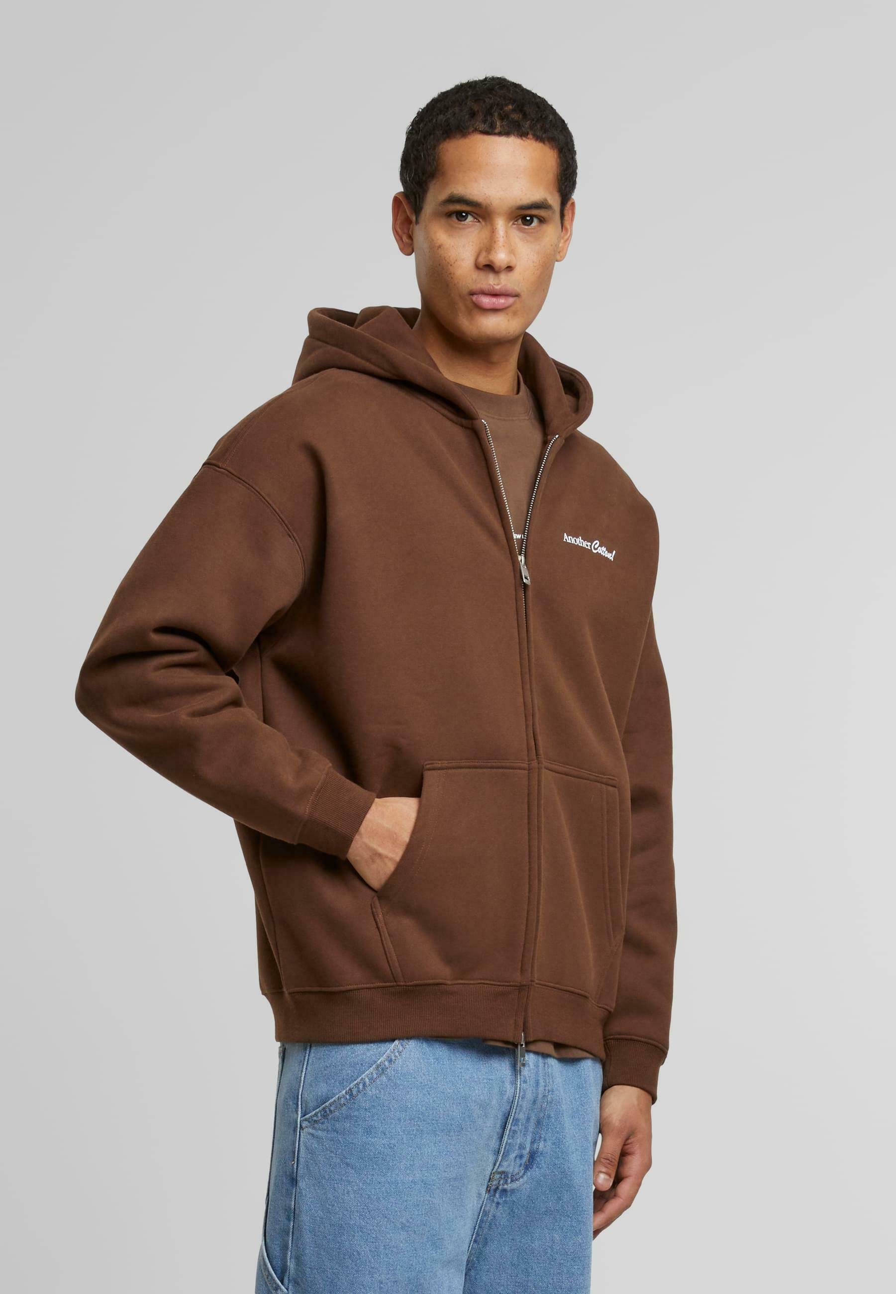 Another Cotton Lab SPRESSO MARTINI - Zip-up sweatshirt - brown