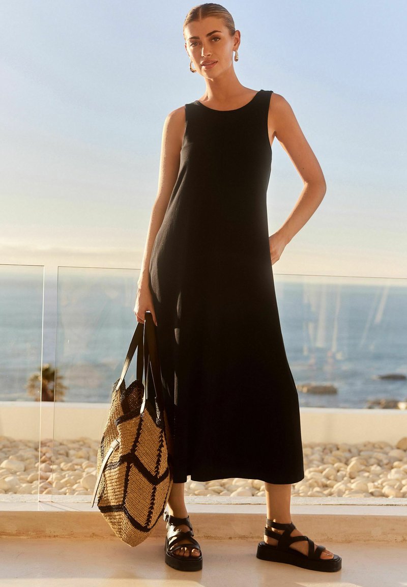 Next SLEEVELESS TALL - REGULAR FIT - Trikotaažkleit - black