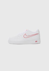 Unselected, white/university red
