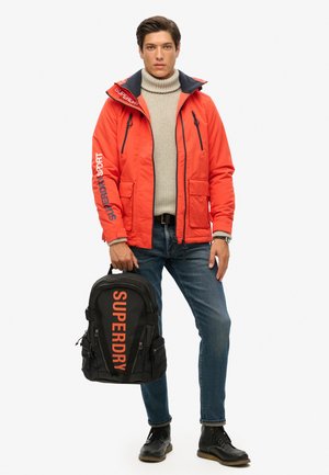 Superdry & Co, Y9110157A UNISEX - Rucksack - black bold orange