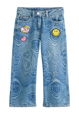 Next, SMILEYWORLD® PRINT WIDE  - Jeans Relaxed Fit - mid blue