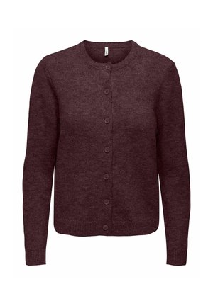 ONLY ONLOLIVIA LS O-NECK CARDIGAN CC KNT - Vest - fudge