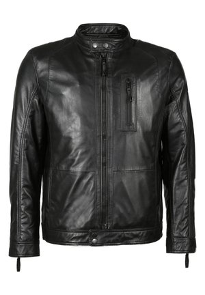 Lederjacke - black