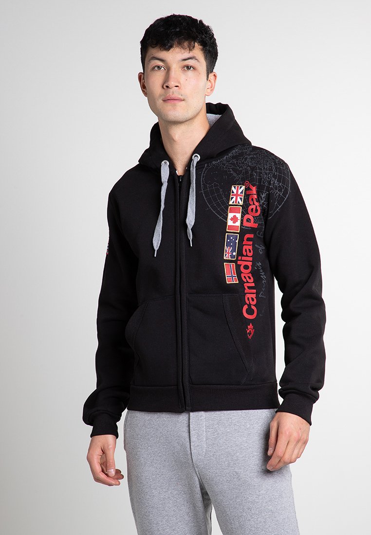 Canadian Peak Sweater met rits - noir/zwart - Zalando.nl