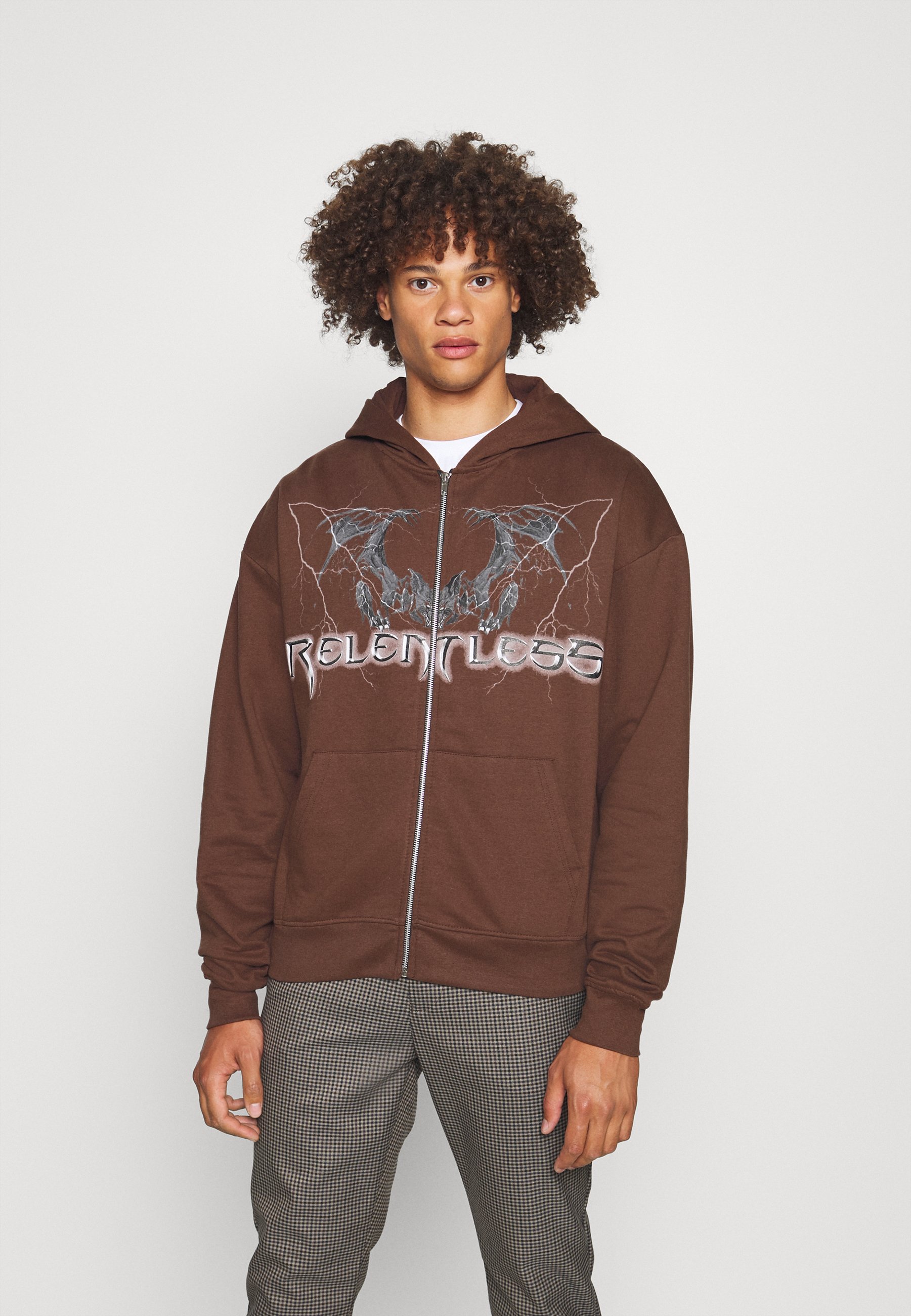 Night Addict ZIP - Sweater met rits - brown/bruin - Zalando.nl