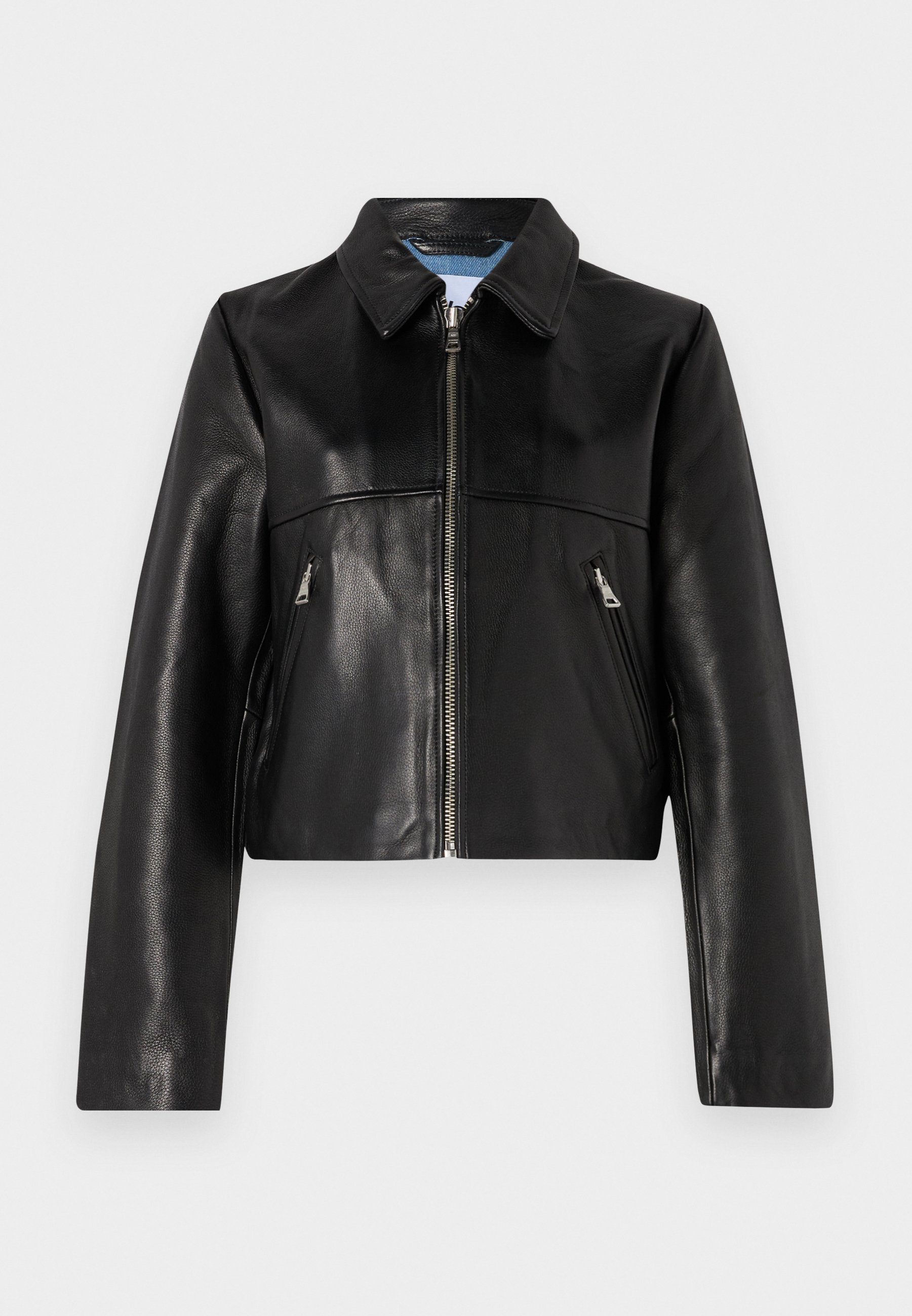 Won Hundred DALIA - Leather jacket - black - Zalando.co.uk