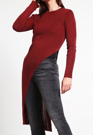 Strickpullover - dark red